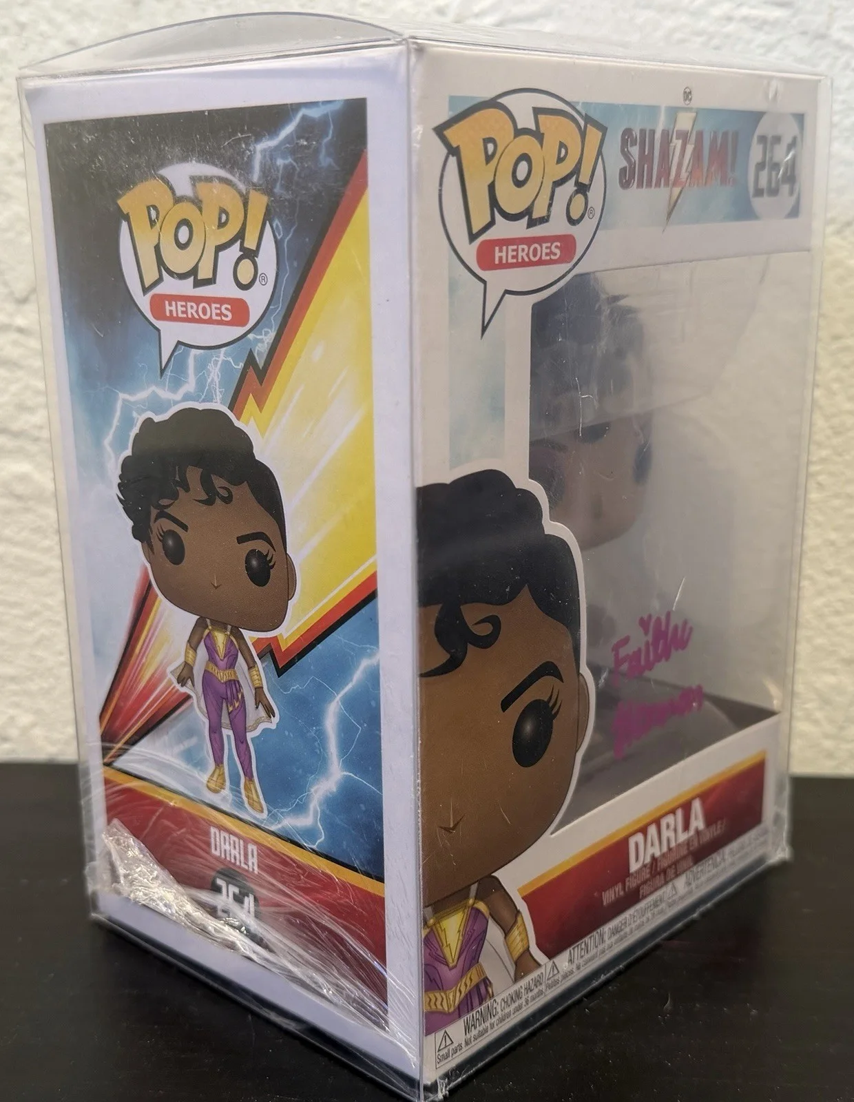 Faithe Herman — Faith Herman ‘Darla’ Autographed Shazam Funko Pop #264 Signed COA, изображение 3