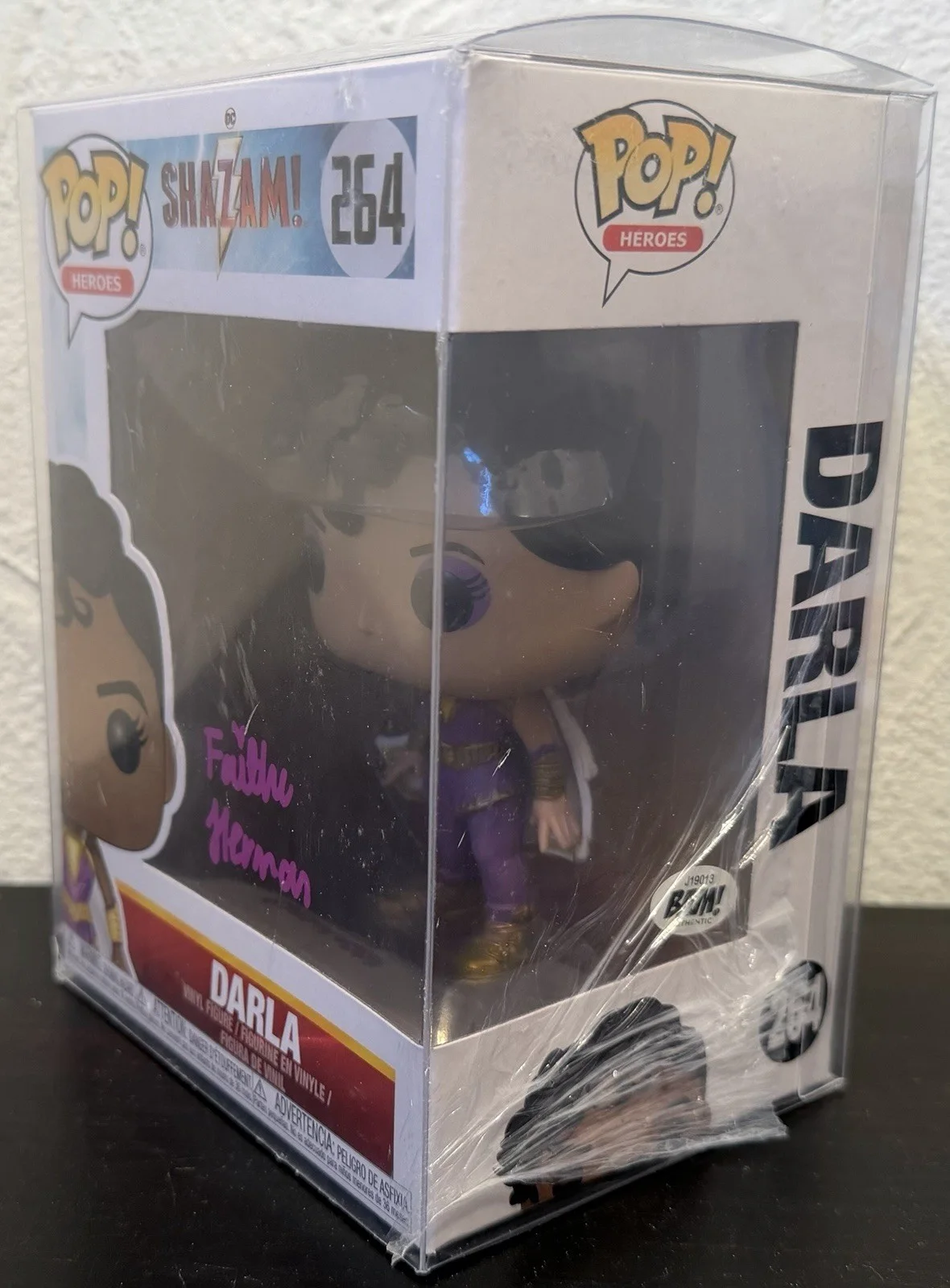 Faithe Herman — Faith Herman ‘Darla’ Autographed Shazam Funko Pop #264 Signed COA, изображение 4