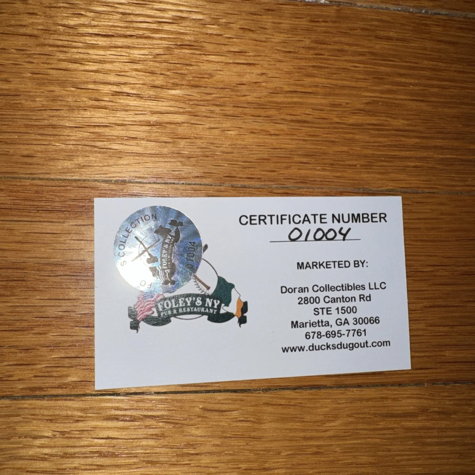 Elvis Costello Signed Baseball (Foleys NYC Bar), image 3