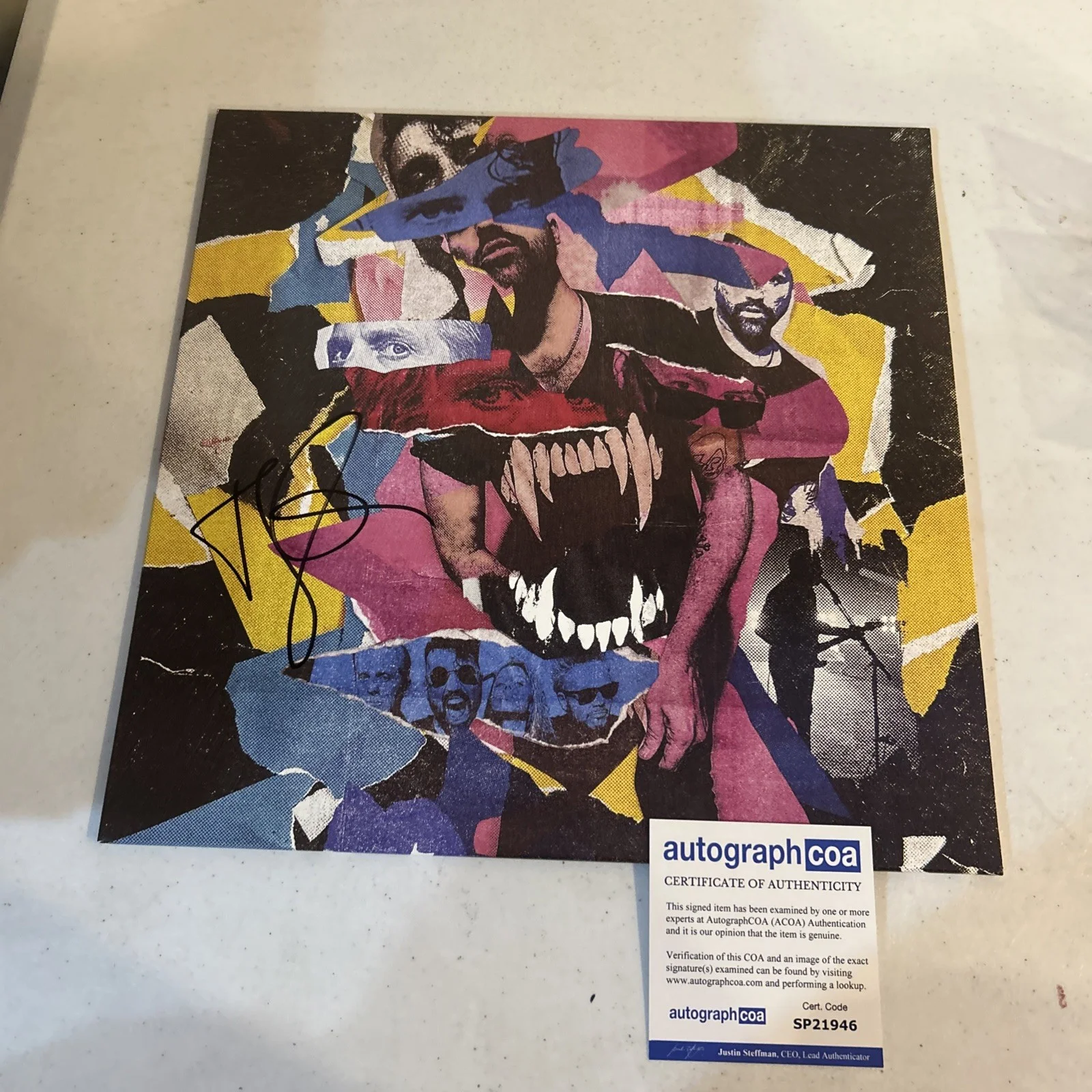 NEON TREES SIGNED AUTOGRAPH VINYL ALBUM ACOA SINK YOUR TEETH RECORD TYLER GLENN, изображение 2