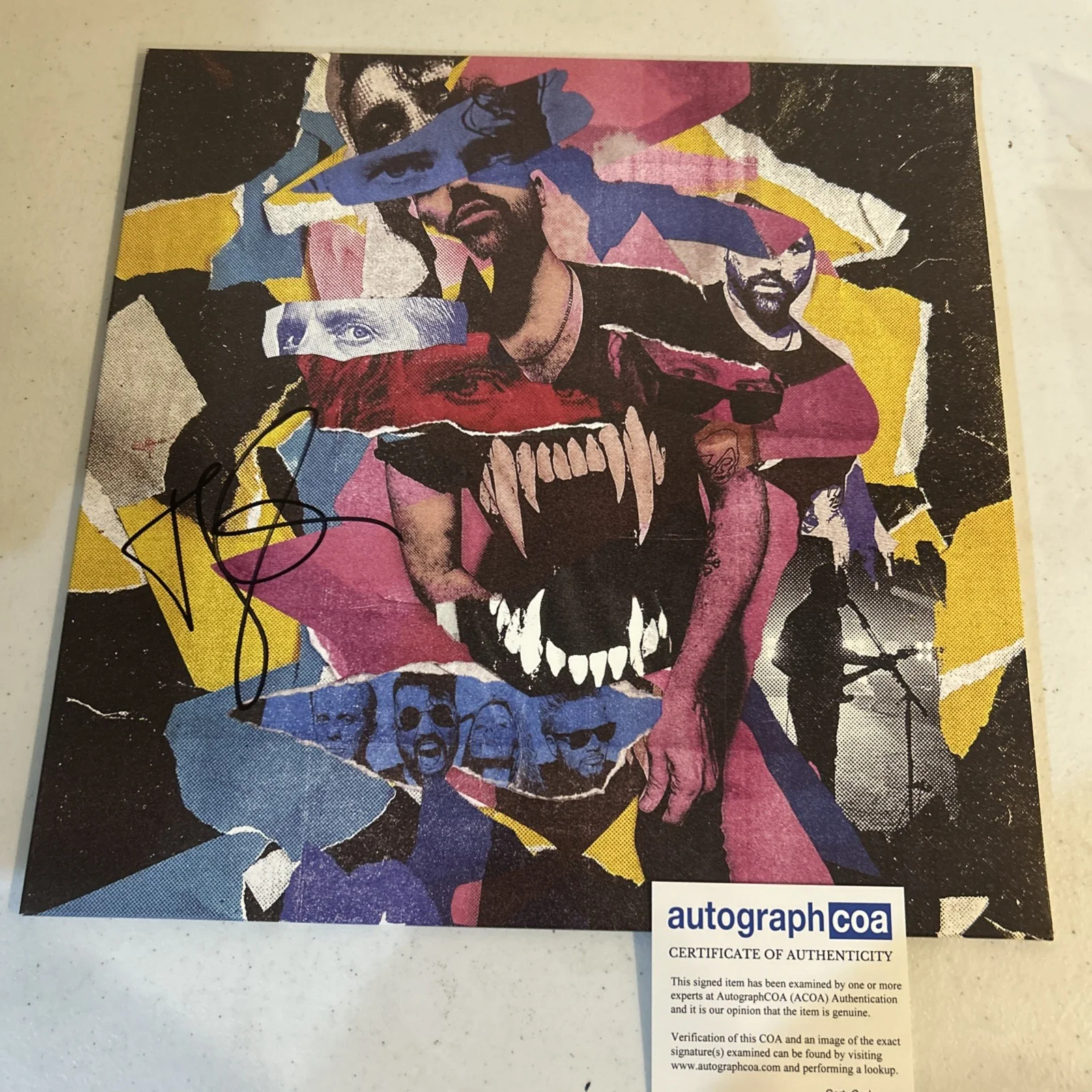 NEON TREES SIGNED AUTOGRAPH VINYL ALBUM ACOA SINK YOUR TEETH RECORD TYLER GLENN, изображение 3