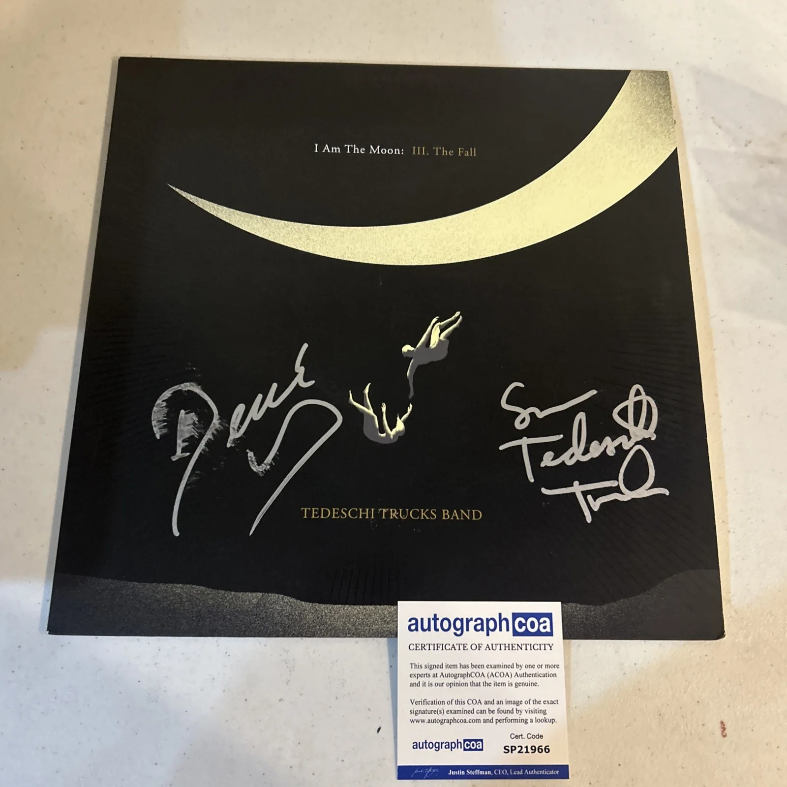 TEDESCHI TRUCKS BAND SIGNED AUTOGRAPH VINYL ALBUM ACOA I AM THE MOON RECORD LP, изображение 2