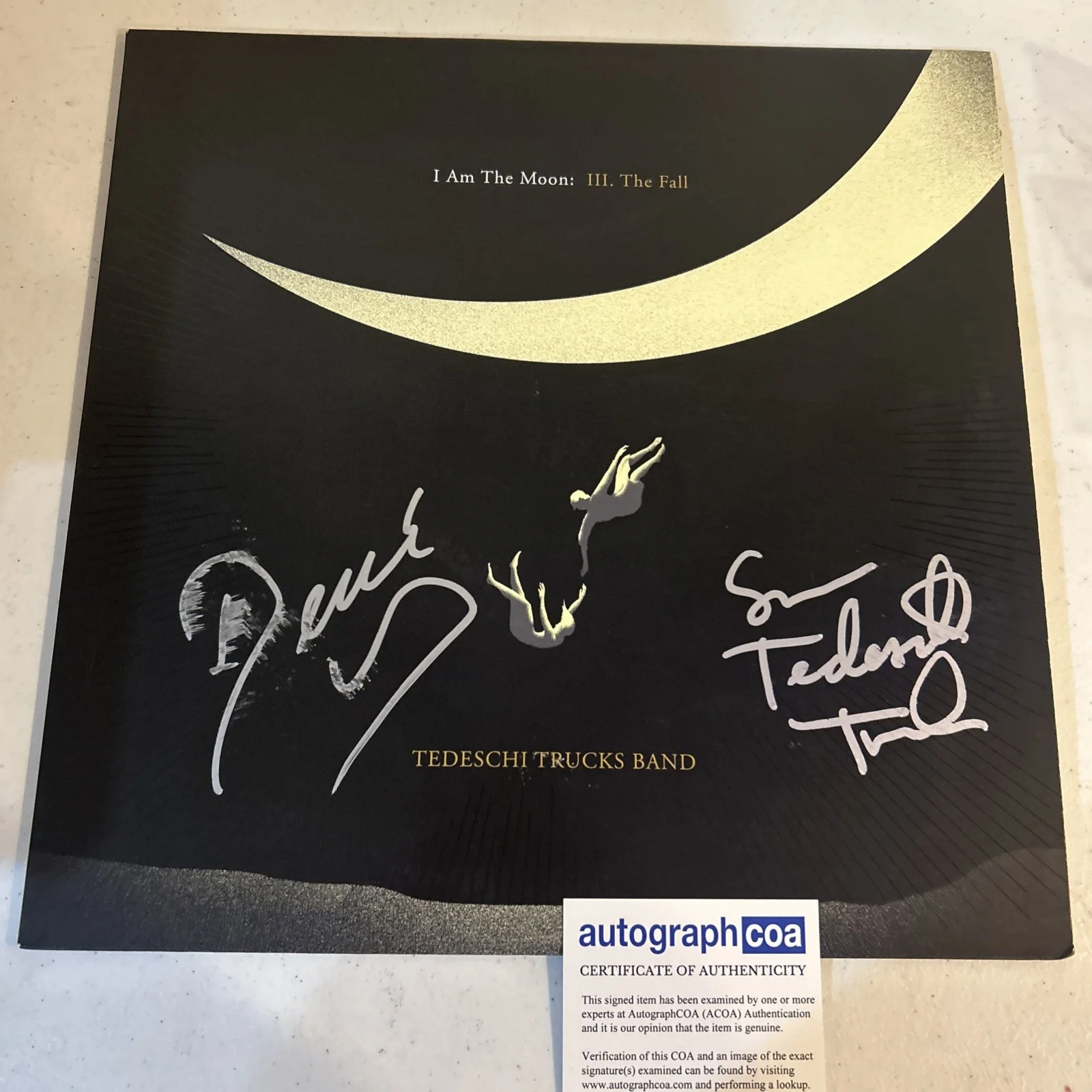 TEDESCHI TRUCKS BAND SIGNED AUTOGRAPH VINYL ALBUM ACOA I AM THE MOON RECORD LP, изображение 3