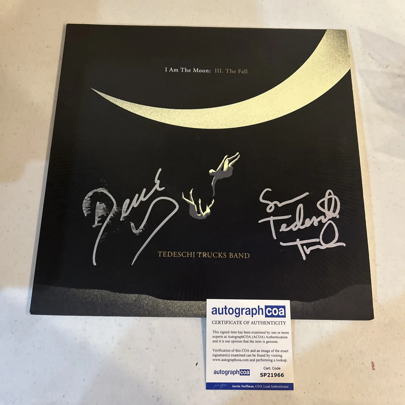 TEDESCHI TRUCKS BAND SIGNED AUTOGRAPH VINYL ALBUM ACOA I AM THE MOON RECORD LP, изображение 4