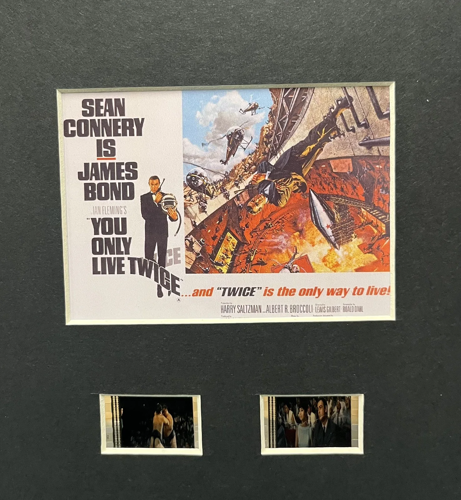 007 JAMES BOND YOU ONLY LIVE TWICE 35mm Film Cell Display, image 2