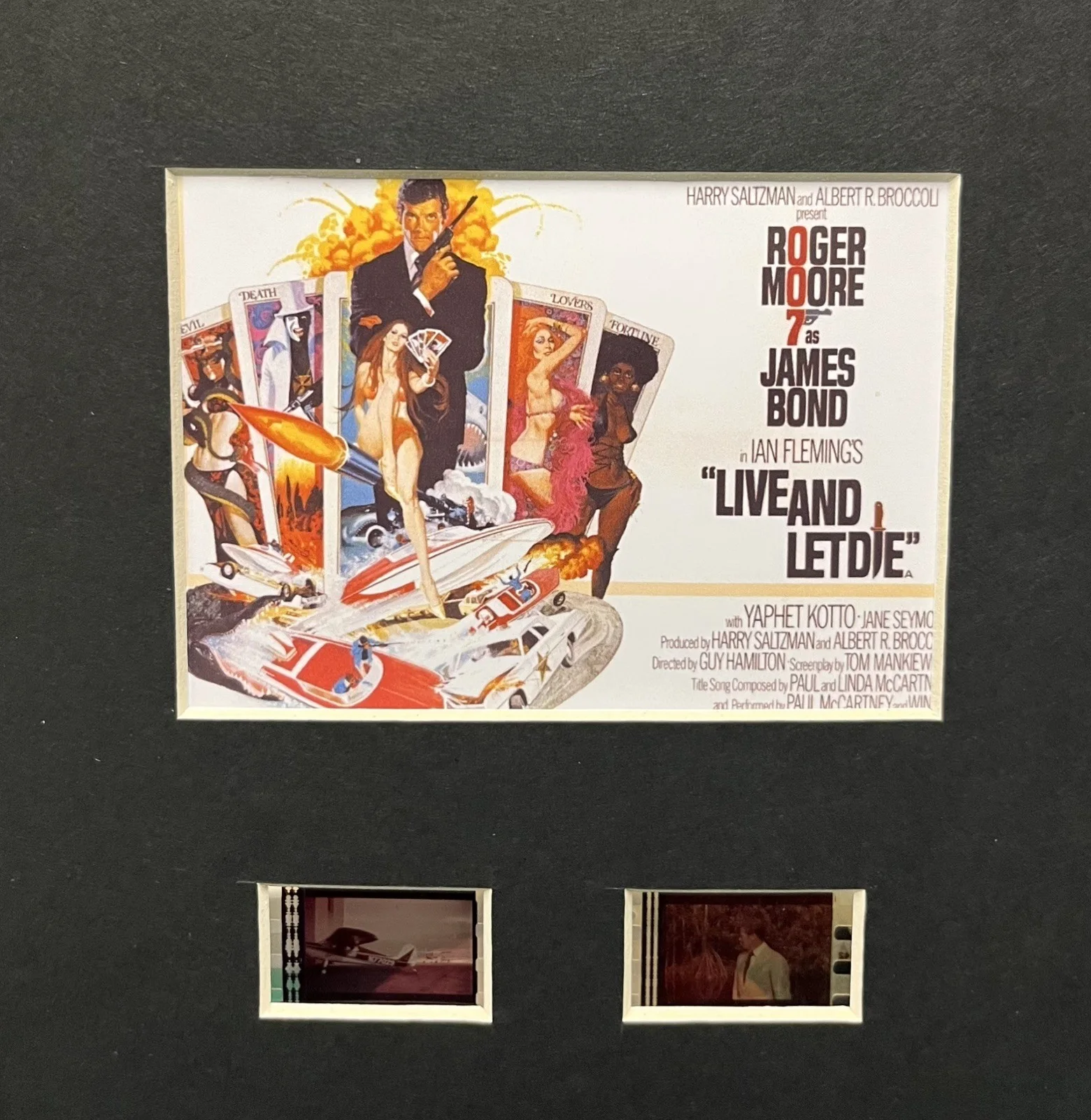 007 JAMES BOND LIVE AND LET DIE. 35mm Film Cell Display, изображение 2