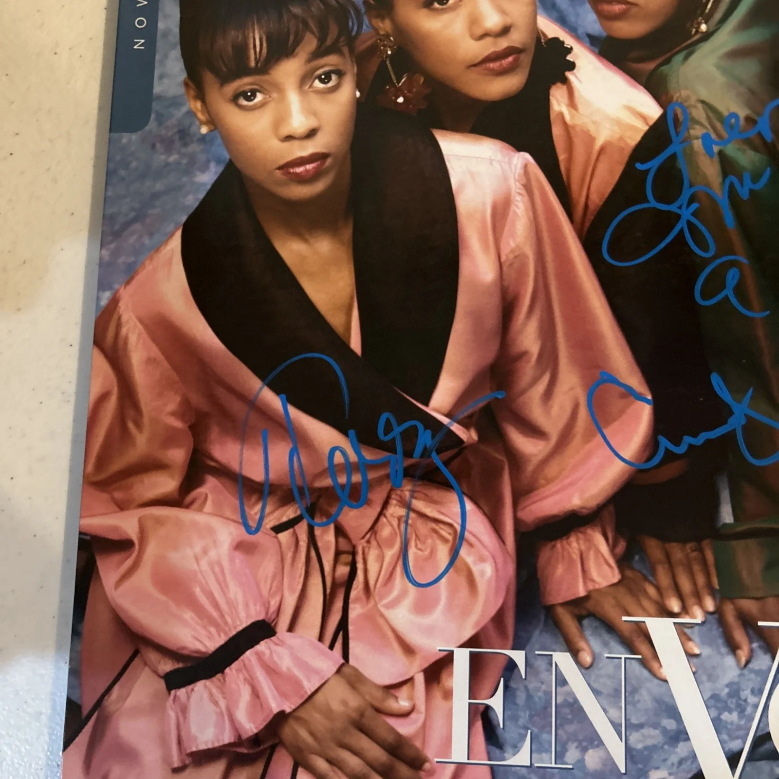 EN VOGUE SIGNED AUTOGRAPH VINYL ALBUM ACOA “ NOW PLAYING” RECORD LP, изображение 4