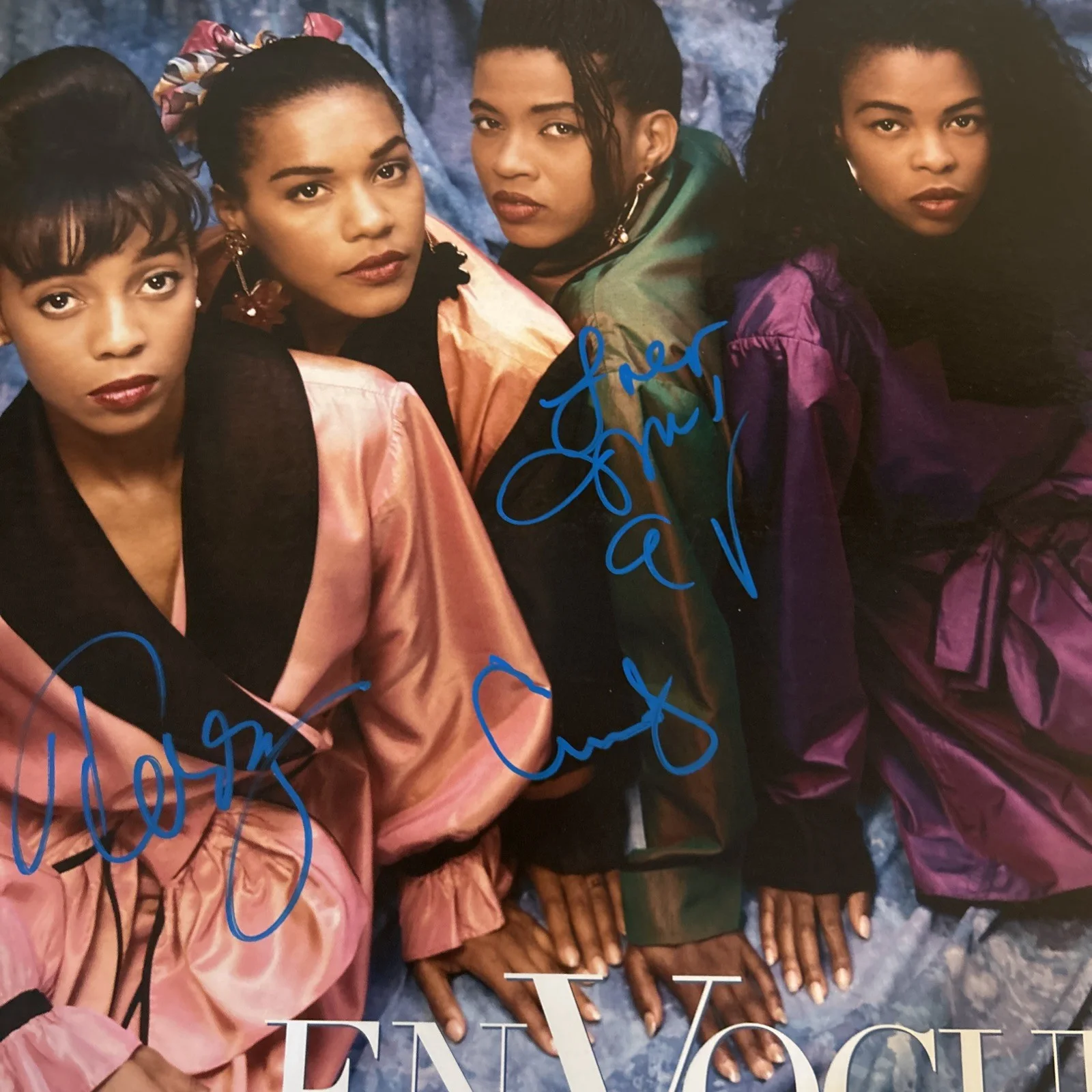 EN VOGUE SIGNED AUTOGRAPH VINYL ALBUM ACOA “ NOW PLAYING” RECORD LP, изображение 5