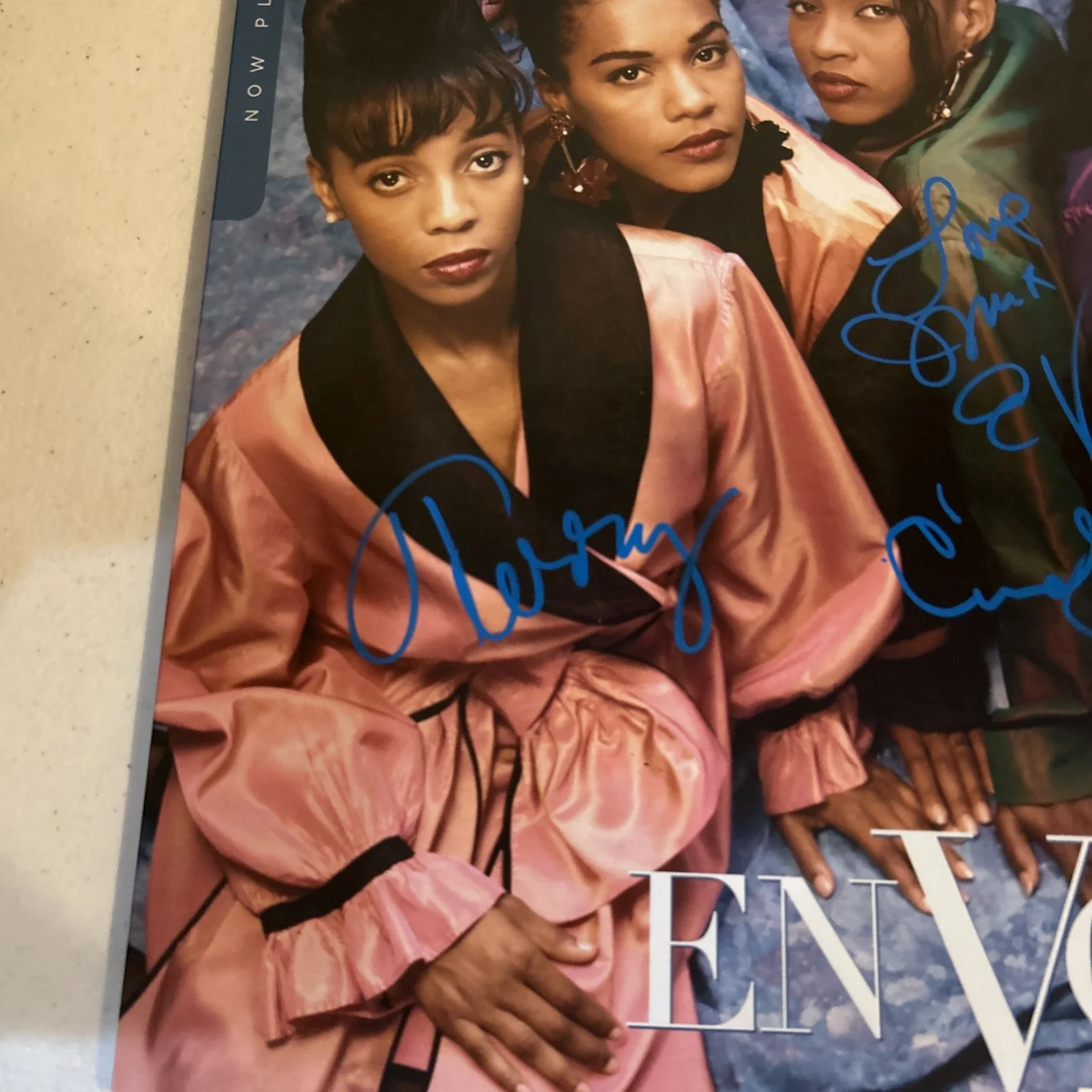 EN VOGUE SIGNED AUTOGRAPH VINYL ALBUM ACOA “ NOW PLAYING” RECORD LP, изображение 4