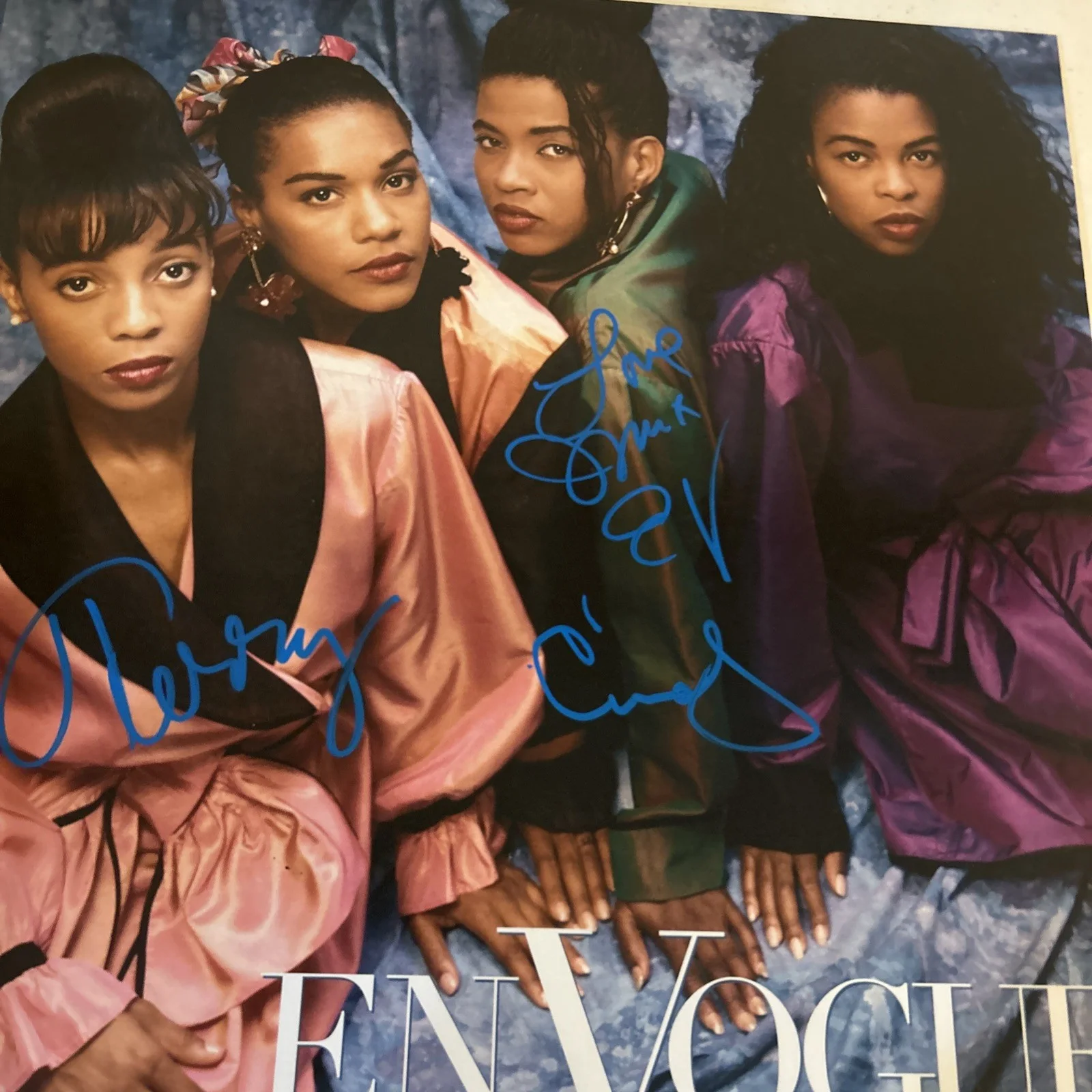 EN VOGUE SIGNED AUTOGRAPH VINYL ALBUM ACOA “ NOW PLAYING” RECORD LP, изображение 5