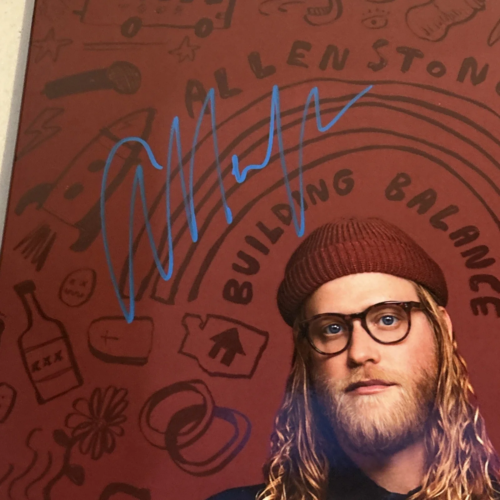 ALLEN STONE SIGNED AUTOGRAPH VINYL ALBUM ACOA BUILDING BALANCE RECORD LP, изображение 3