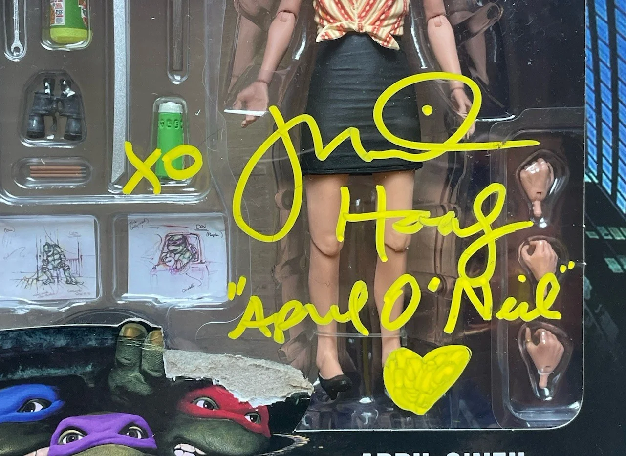 Judith Hoag — Judith Hoag Hand Signed NECA JSA Authentic Actress April O’neil TMNT See Descrip, image 2