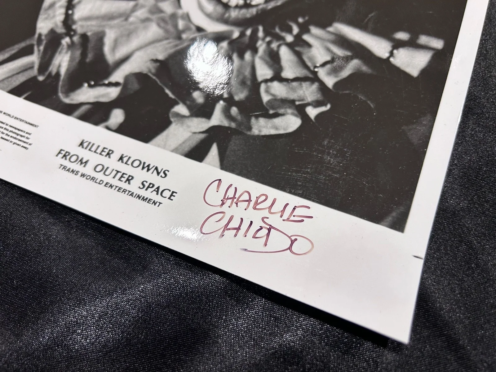 Charlie Chiodo Killer Klowns From Outer Space 8x10 Signed, image 2