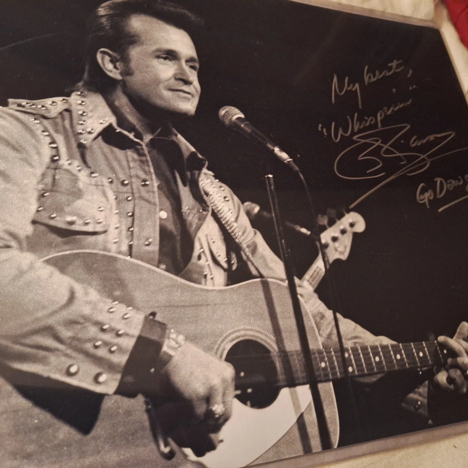 Bill Anderson Signed 11x14 Photo With Inscriptions, image 2
