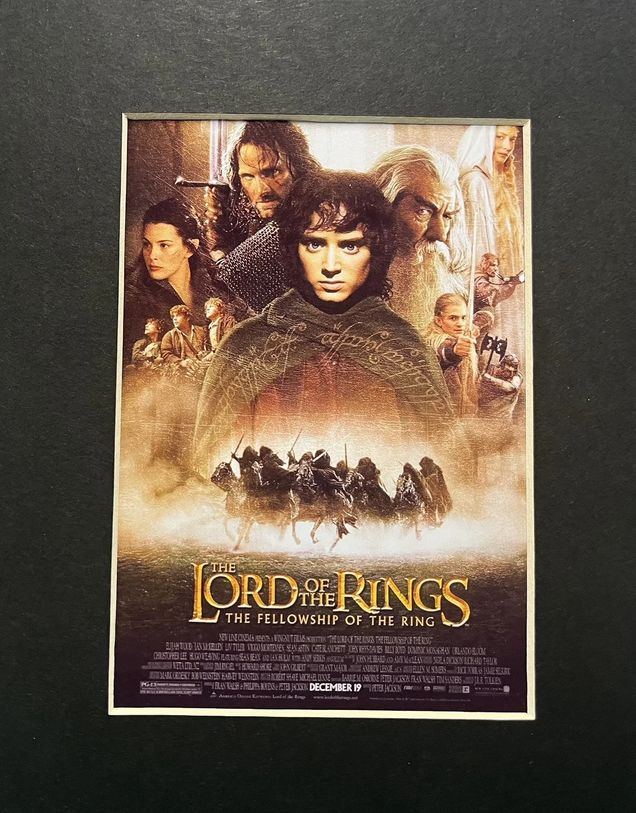 THE FELLOWSHIP OF THE RING. . 35mm Film Cell Mounted Display, image 2
