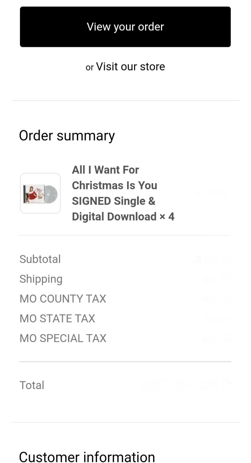 MARIAH CAREY All I Want For Christmas Is You CD + SIGNED Insert, изображение 4