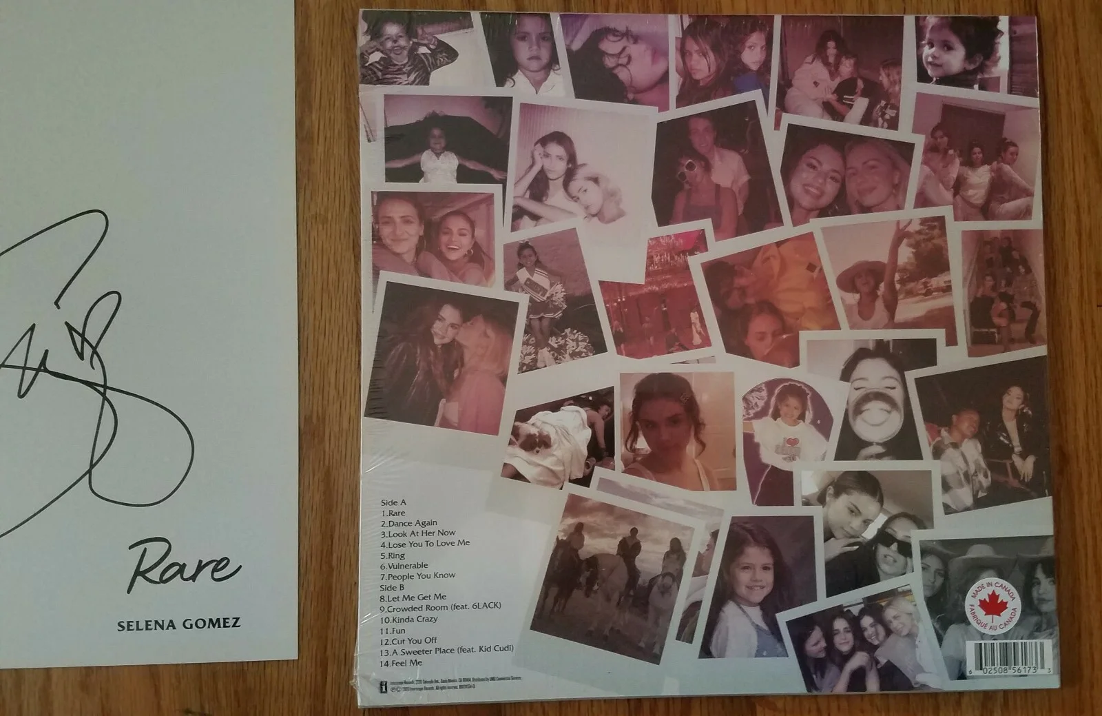Selena Gomez RARE hand SIGNED 12x12 photo and Vinyl -, image 2