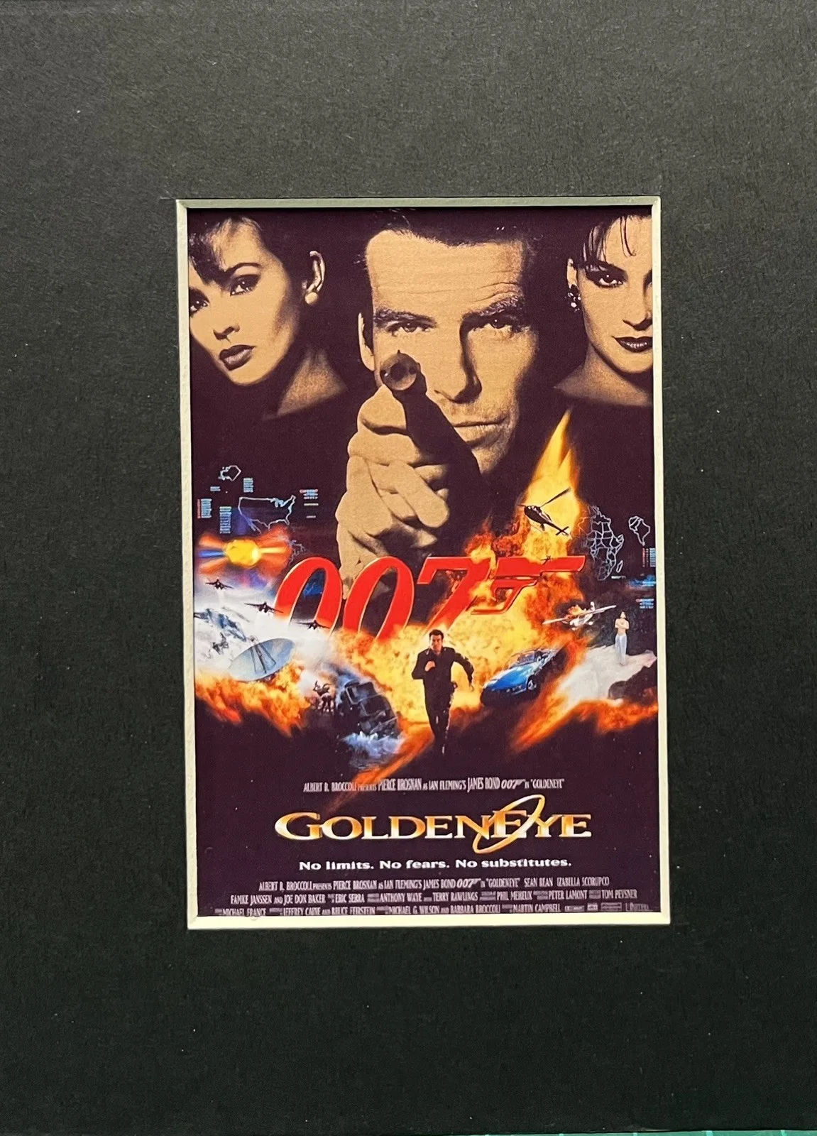 007 JAMES BOND. GOLDENEYE. 35mm Film Cell Mounted Display, image 2