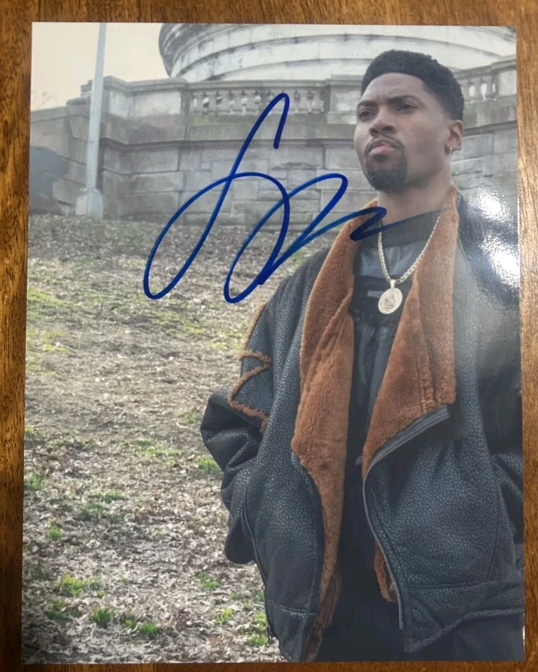 London Brown — London Brown Power Ballers Signed Autographed 8.5"x11" Photo