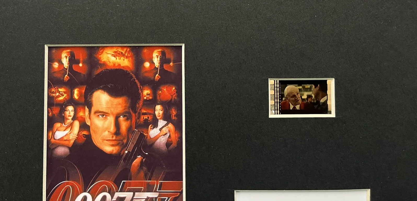 007 JAMES BOND. TOMORROW NEVER DIES. 35mm Film Cell Mounted Display, image 3