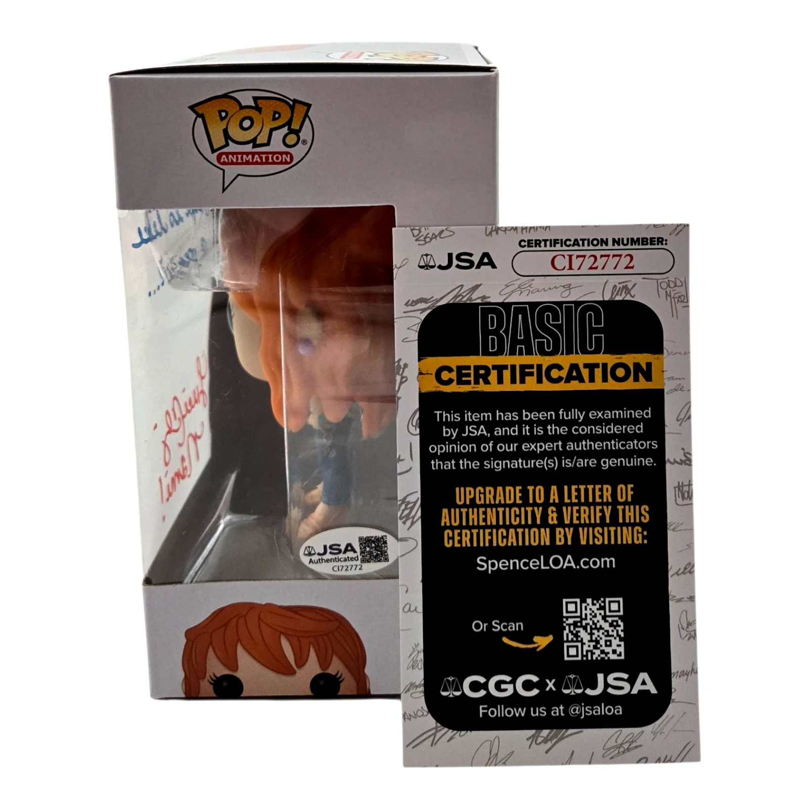 Luci Christian — Luci Christian Signed Funko Nami One Piece Pop Autograph Anime Waifu JSA COA 772, изображение 2