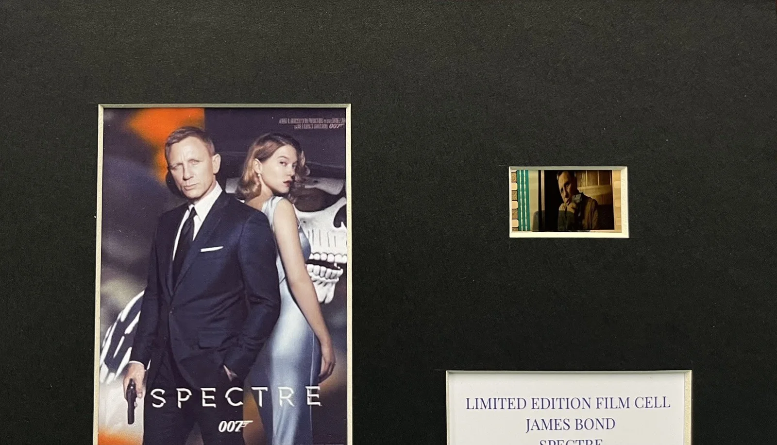 007 JAMES BOND. SPECTRE. 35mm Film Cell Mounted Display, изображение 3