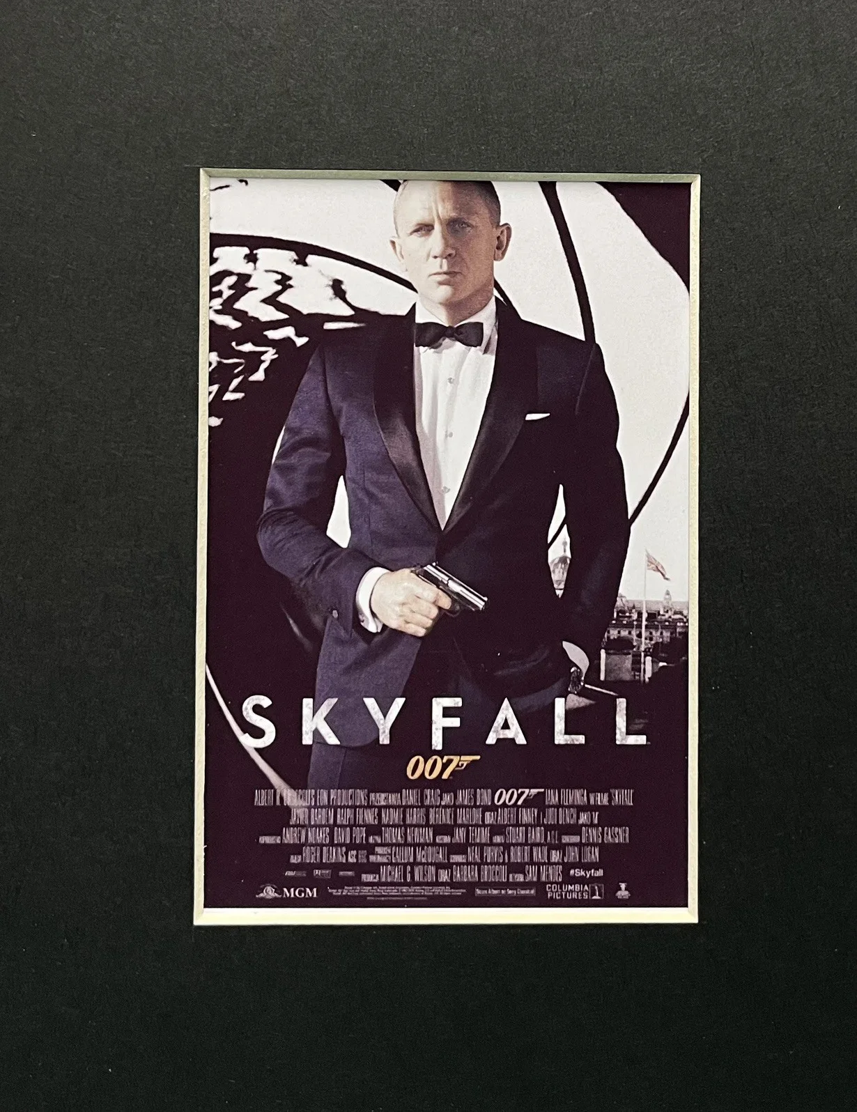007 JAMES BOND. SKYFALL. 35mm Film Cell Mounted Display, image 2