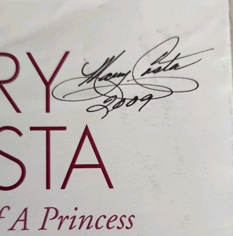 Mary Costa — Mary Costa Princess Aurora Disney Sleeping Beauty Signed Autograph 17×11, image 4