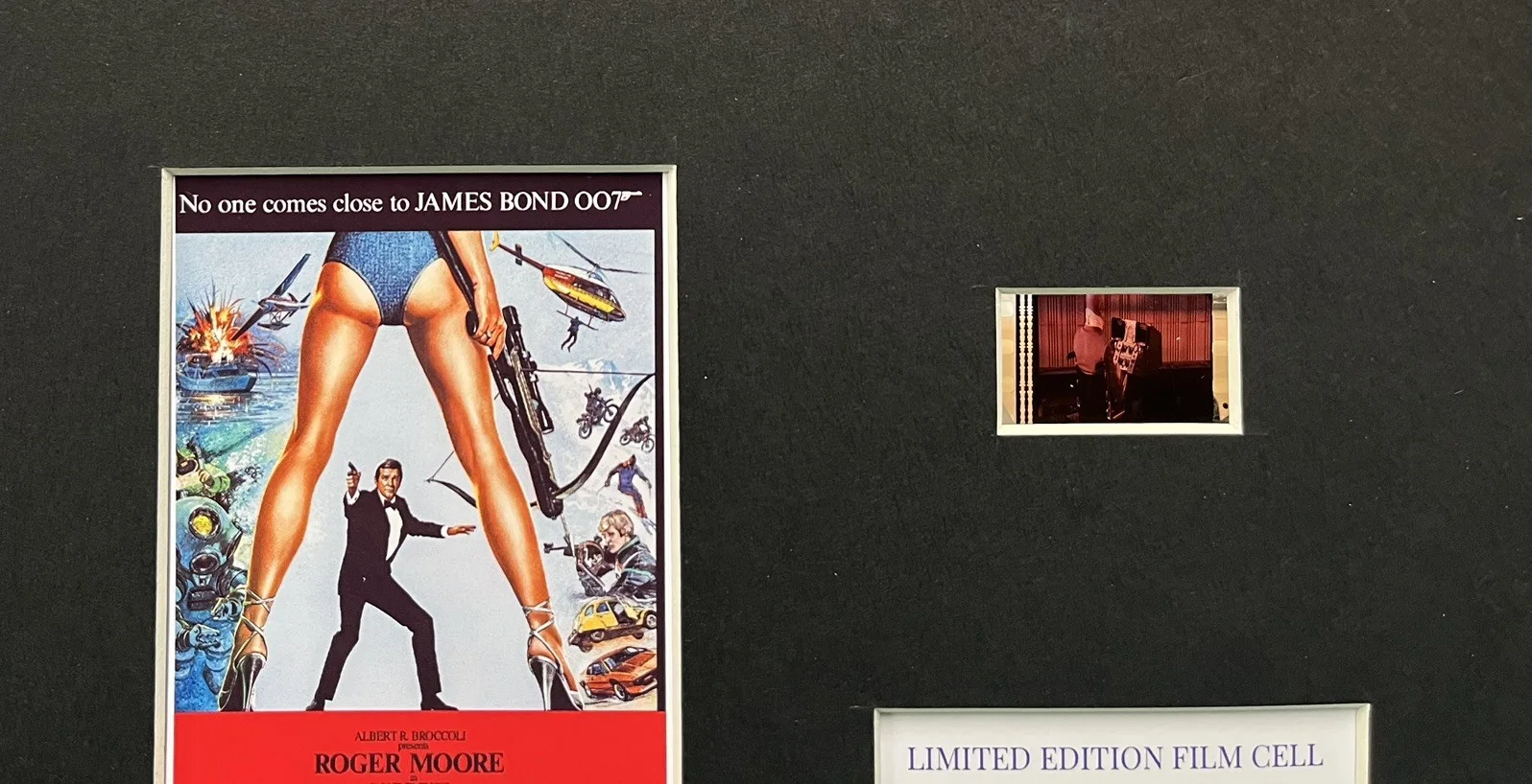 007 JAMES BOND. FOR YOUR EYES ONLY . 35mm Film Cell Mounted Display, изображение 3