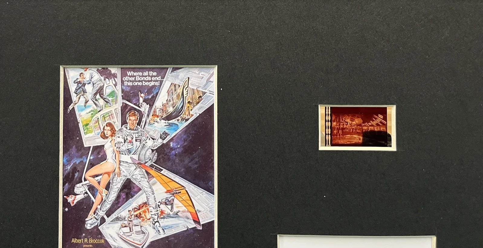 007 JAMES BOND. MOONRAKER . 35mm Film Cell Mounted Display, image 3