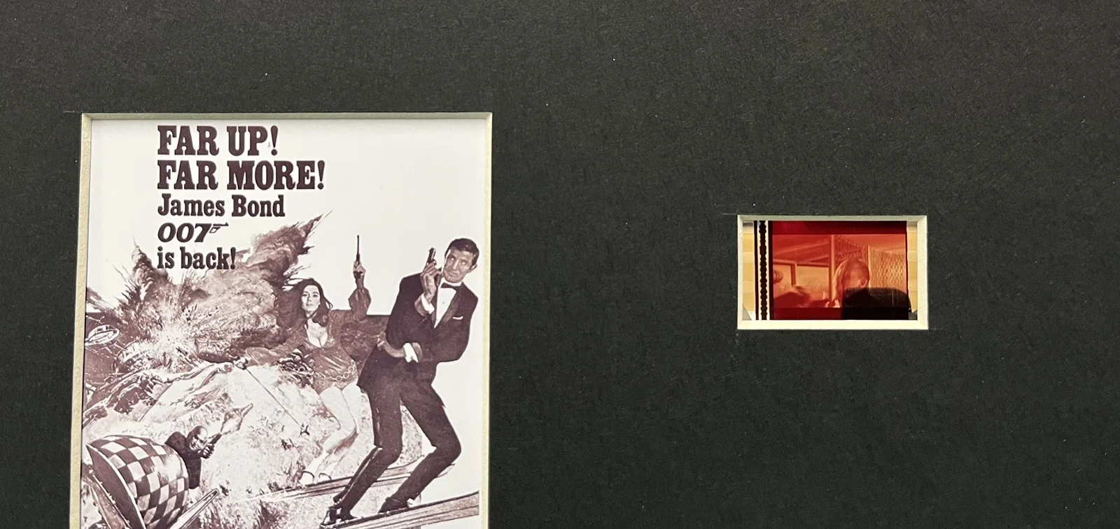 007 JAMES BOND. HER MAJESTY’S SECRET SERVICE . 35mm Film Cell Mounted Display, изображение 3