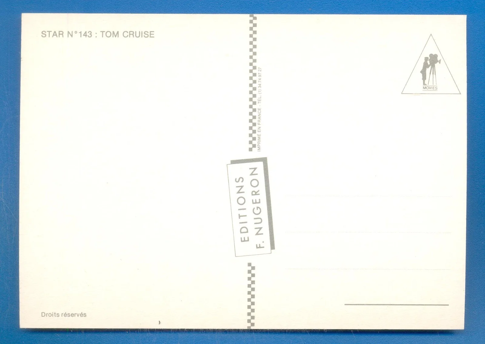 TOM CRUISE.POSTCARD (D), image 2