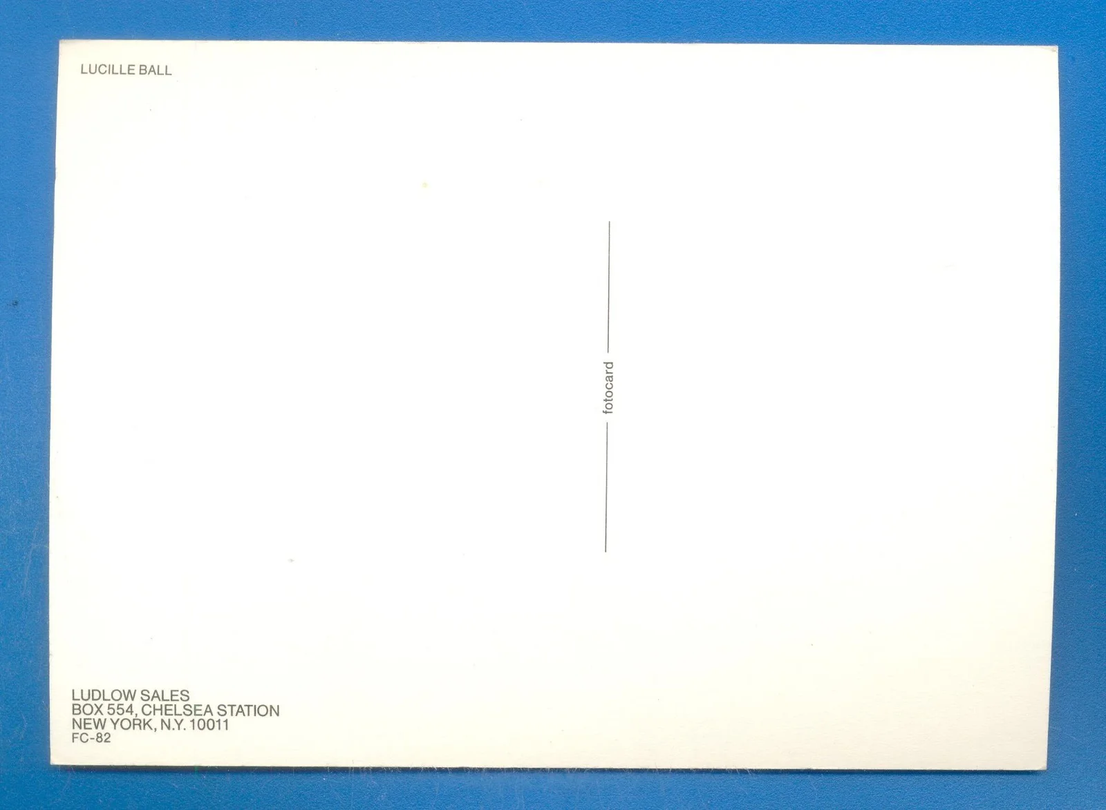 LUCILLE BALL.POSTCARD, image 2