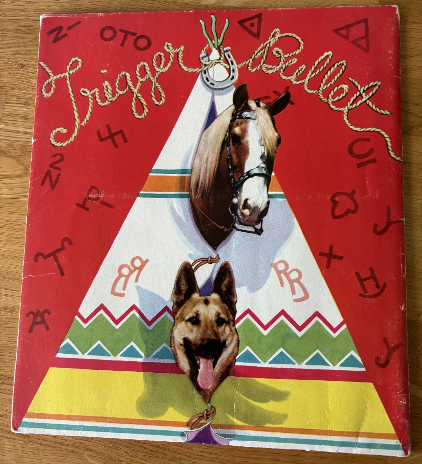 ROY ROGERS DALE EVANS AND RUSTY 1957 DRESSING DOLLS BOOK UNUSED, image 2