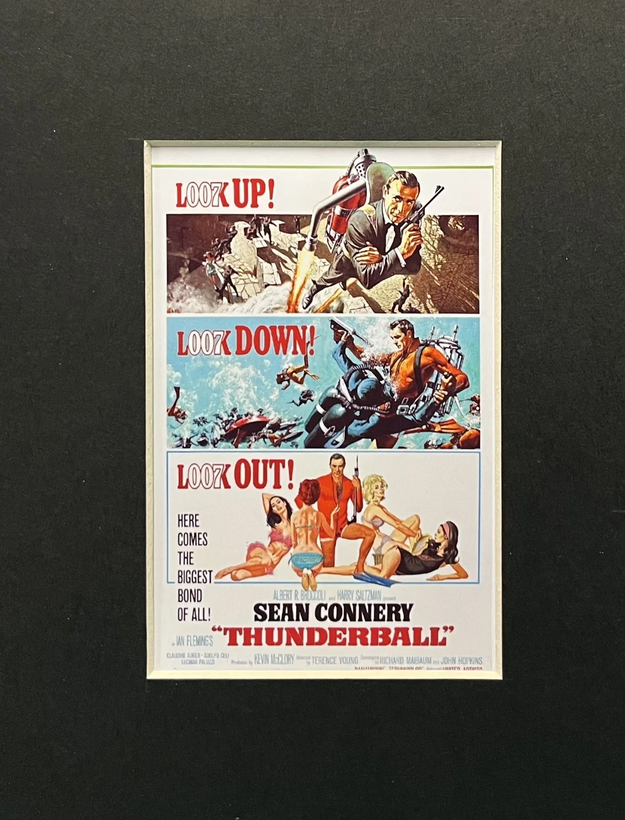007 JAMES BOND. THUNDERBALL . 35mm Film Cell Mounted Display, image 2