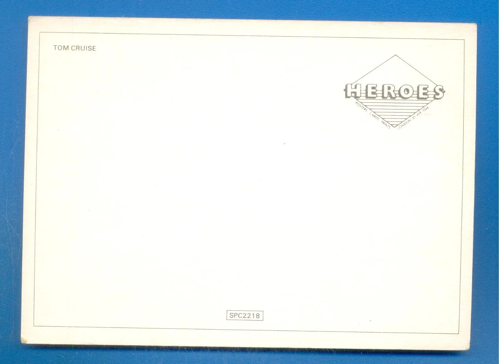 TOM CRUISE.POSTCARD (B), изображение 2