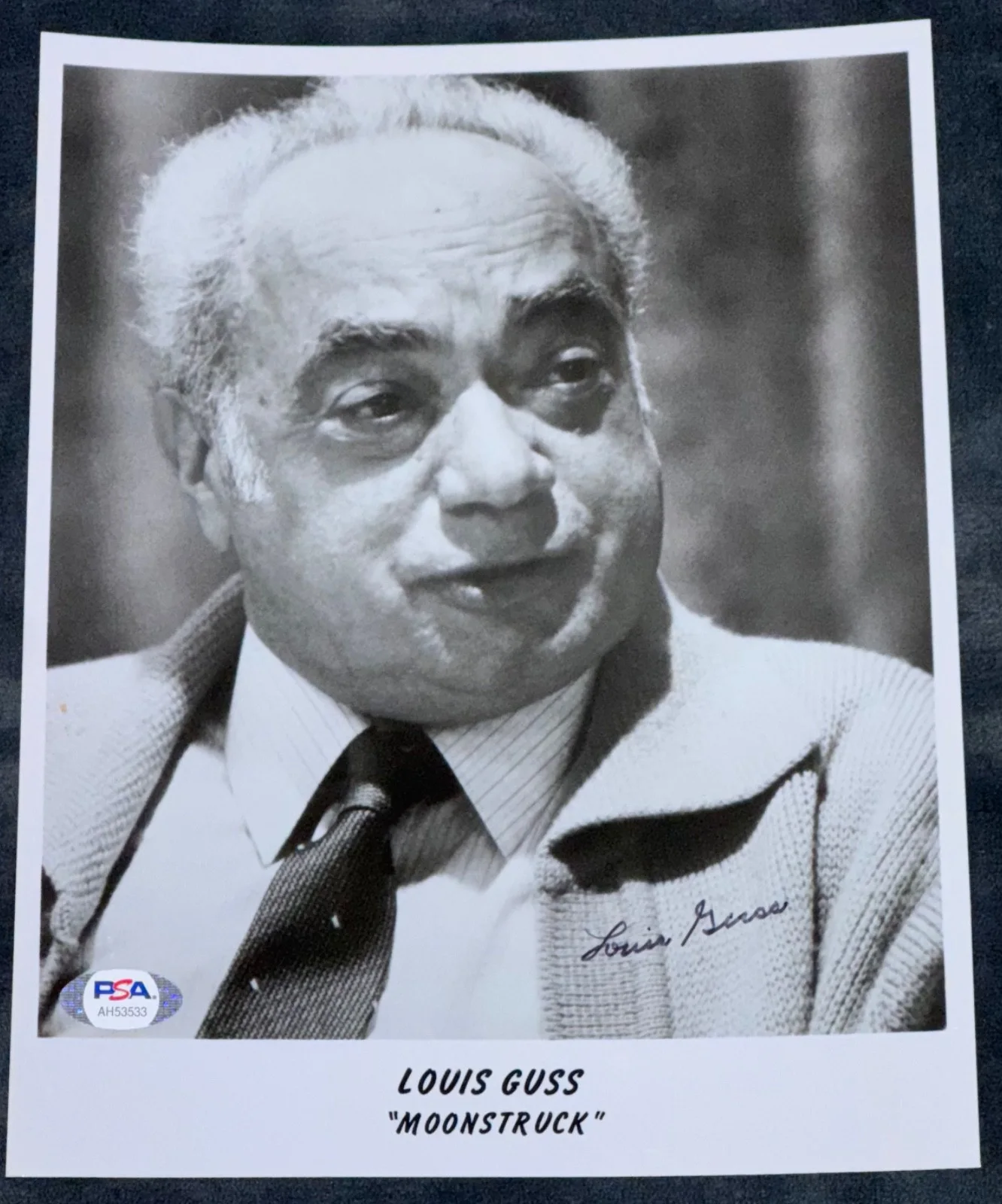 Louis Guss — Louis Guss "Moonstruck & The Godfather" Signed 8x10 Autographed Photo Auto PSA, image 2
