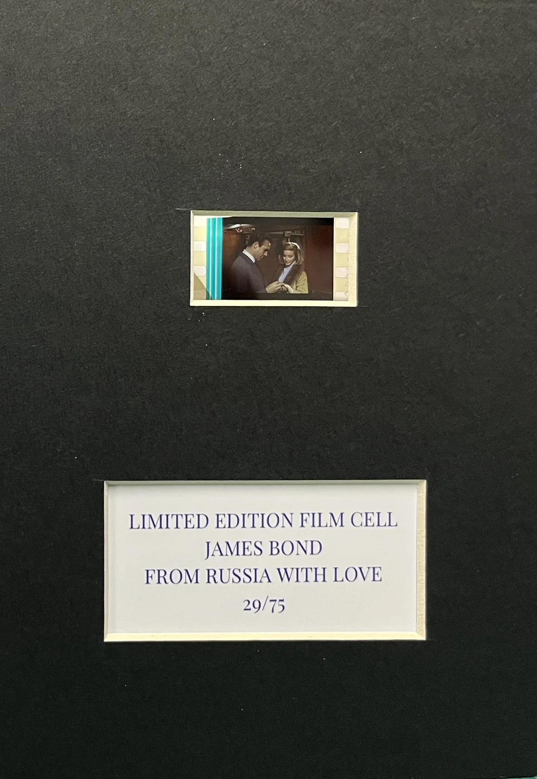 007 JAMES BOND. FROM RUSSIA WITH LOVE . 35mm Film Cell Mounted Display, image 3