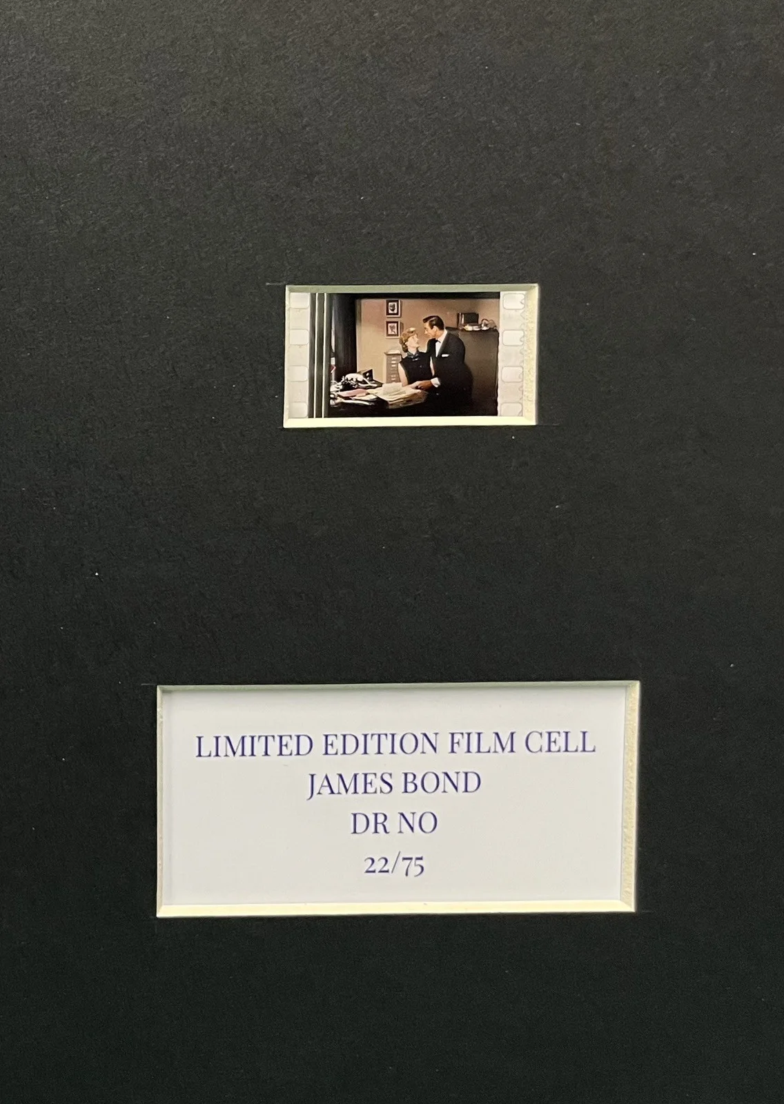 007 JAMES BOND. DR NO . 35mm Film Cell Mounted Display, image 3