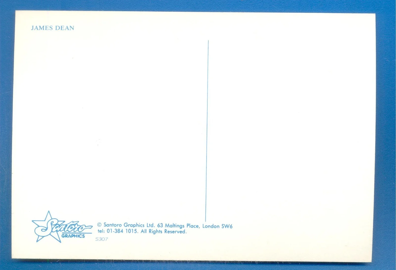 JAMES DEAN.POSTCARD (F), image 2