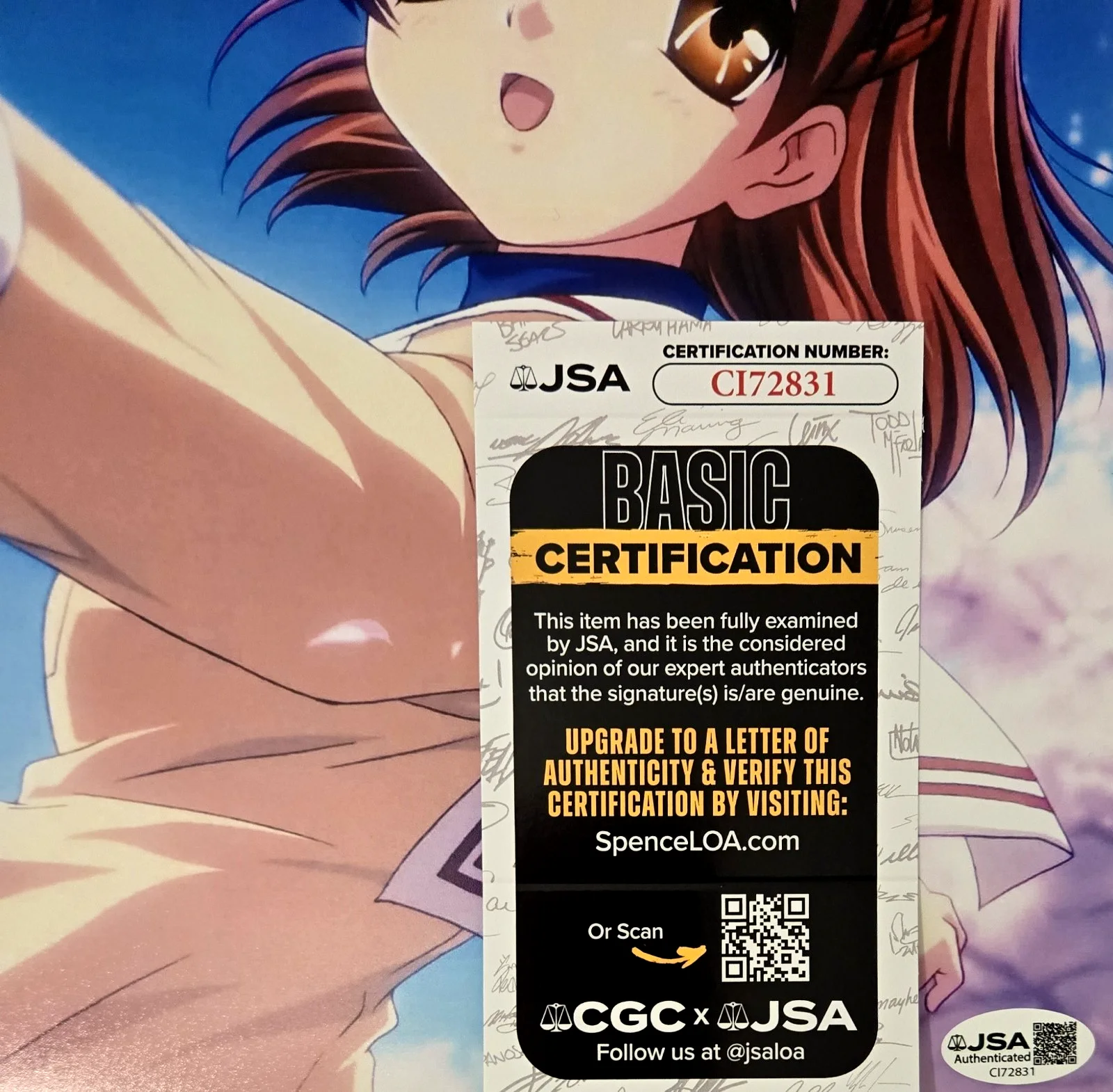 Luci Christian — Luci Christian Signed Photo Clannad Nagisa Ushio Autograph 11x14 JSA COA 831, image 2