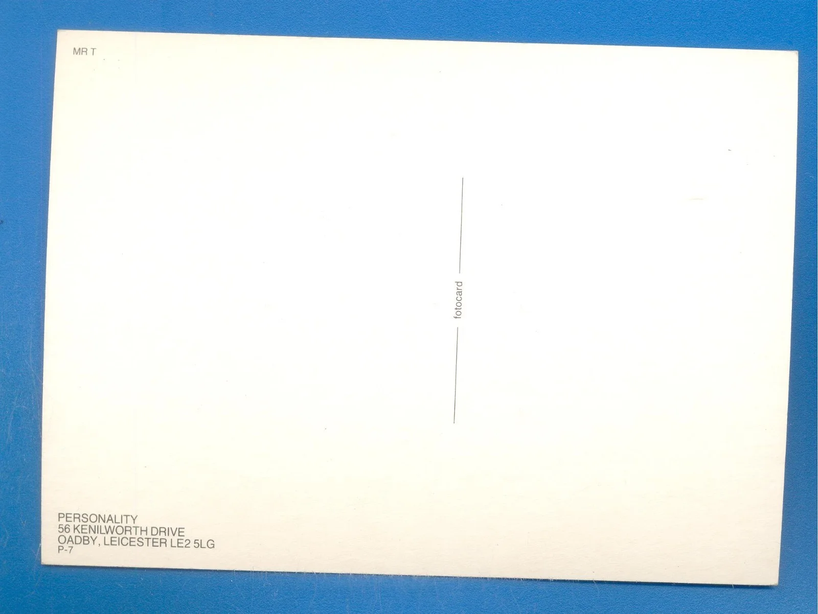 MR.T.POSTCARD, image 2