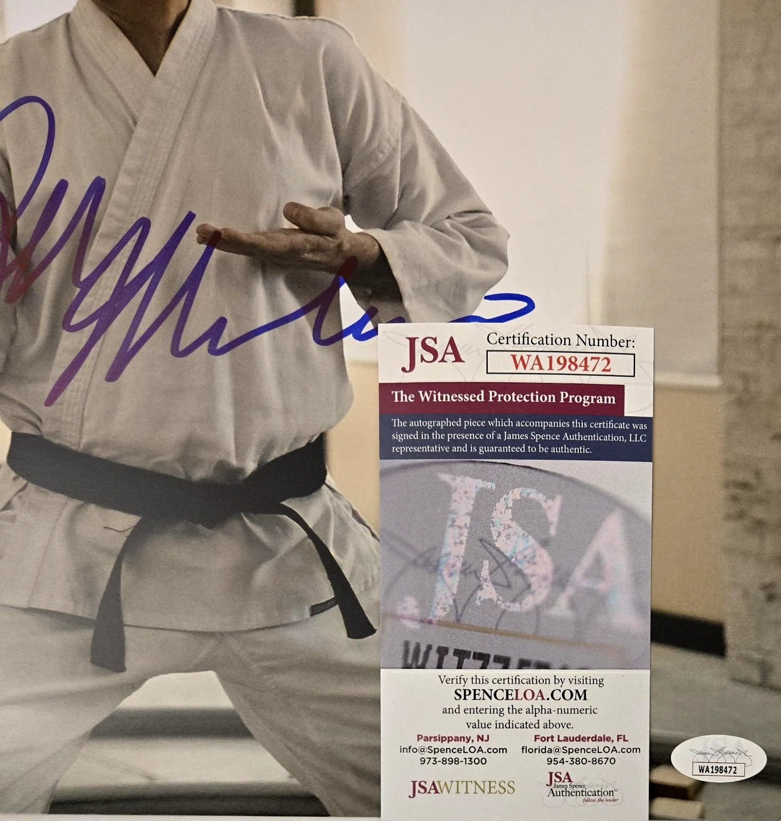 RALPH MACCHIO — Ralph Macchio Signed Photo Daniel Larusso Cobra Kai Karate Kid 11x14 JSA COA 472, image 2