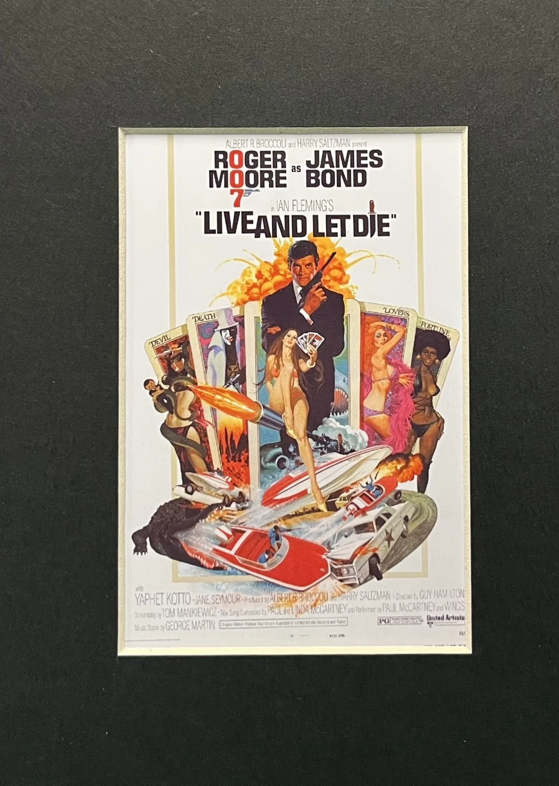 007 JAMES BOND.LIVE AND LET DIE . 35mm Film Cell Mounted Display, изображение 2