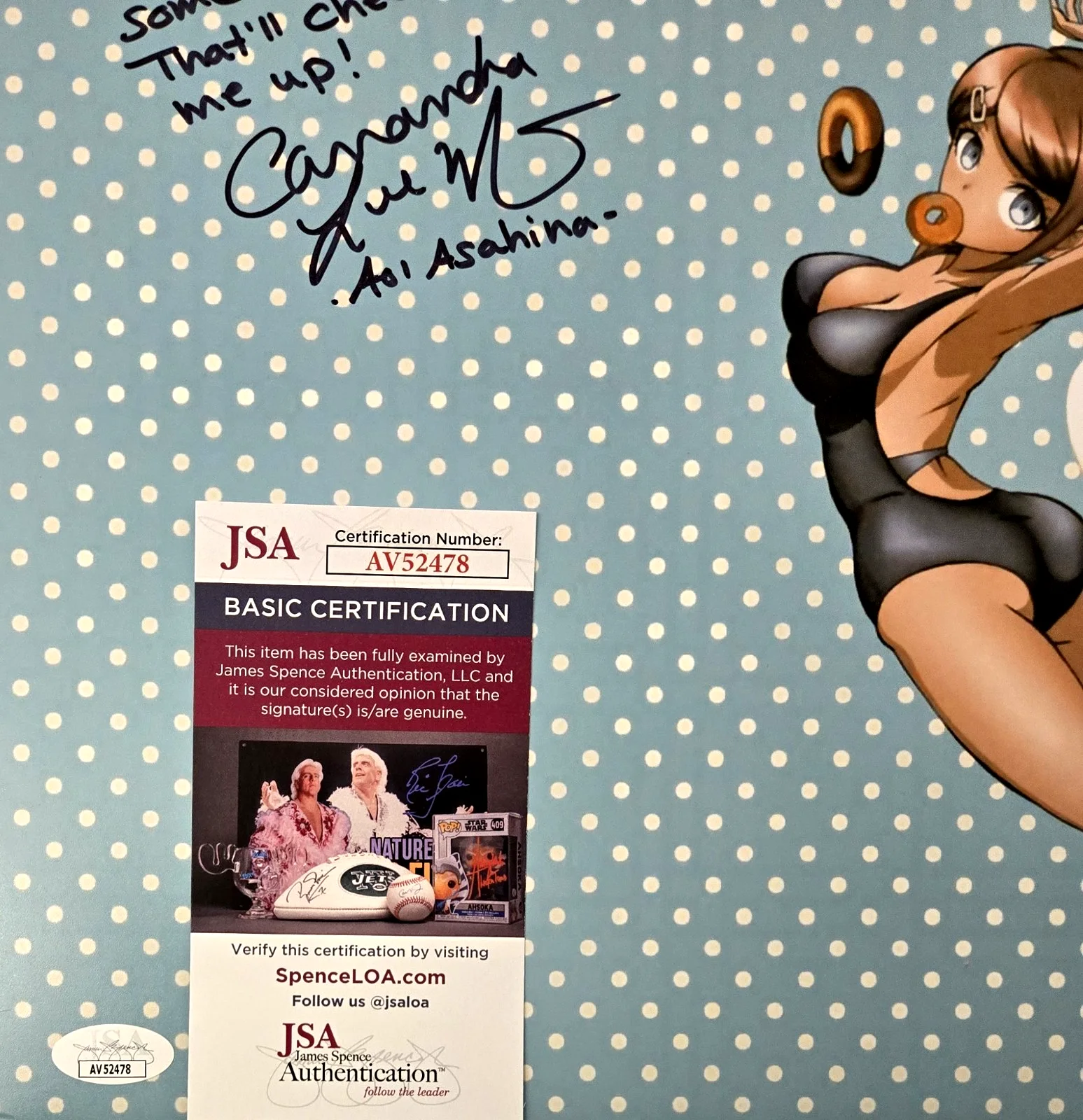 Cassandra Lee Morris — Cassandra Lee Morris Signed Photo Danganronpa Aoi Asahina Autograph JSA COA 478, image 2