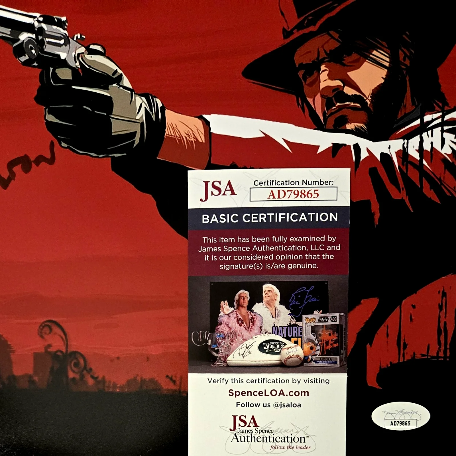 John Marston Signed Photo Red Dead Redemption Rob Wiethoff Autograph JSA COA 865, image 2