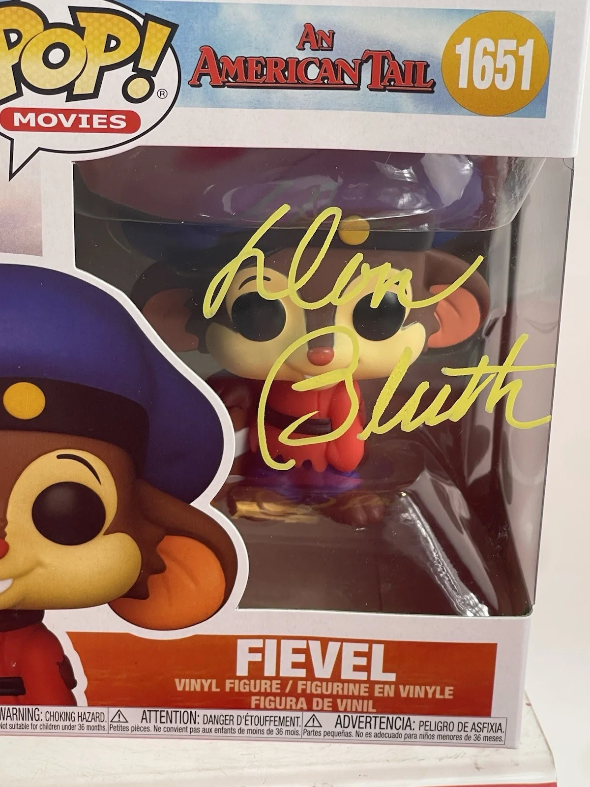 DON BLUTH — DON BLUTH Signed Disney FIEVEL #1651 POP Autograph JSA COA Certified, изображение 3