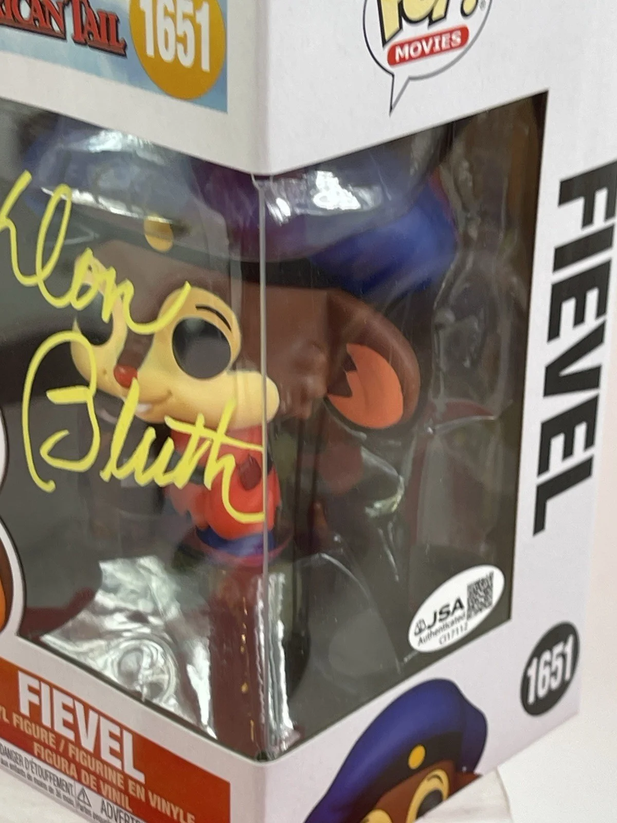 DON BLUTH — DON BLUTH Signed Disney FIEVEL #1651 POP Autograph JSA COA Certified, изображение 4