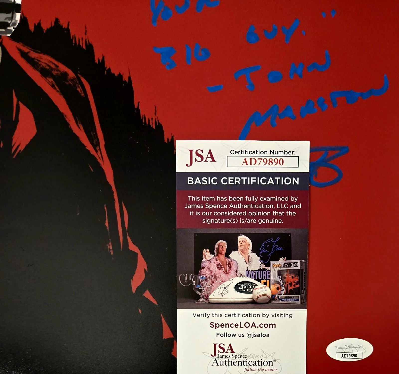 Red Dead Redemption Signed Photo John Marston Rob Wiethoff Autograph JSA COA 890, image 2