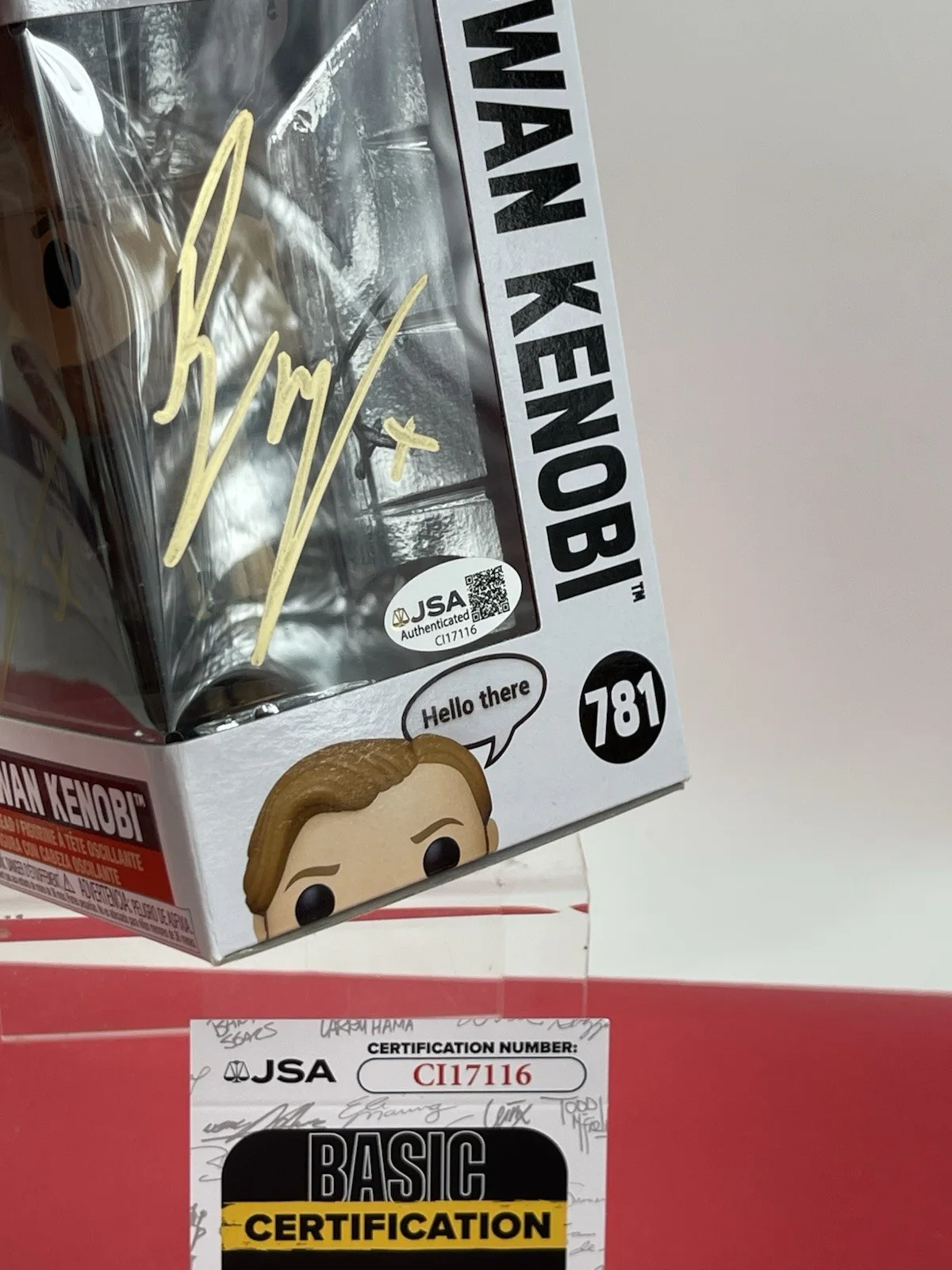 Ewan McGregor — Funko Pop Ewan McGregor signed OBI-WAN KENOBI #781 JSA Certified, image 2